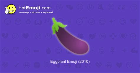 eggplant emoji meanings chart
